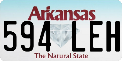 AR license plate 594LEH