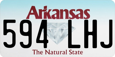 AR license plate 594LHJ