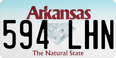 AR license plate 594LHN