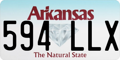 AR license plate 594LLX