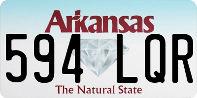AR license plate 594LQR