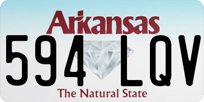 AR license plate 594LQV
