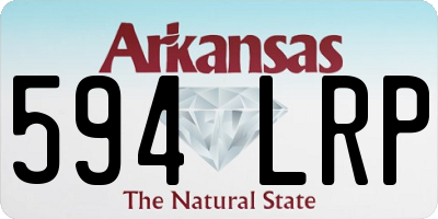 AR license plate 594LRP