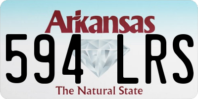 AR license plate 594LRS