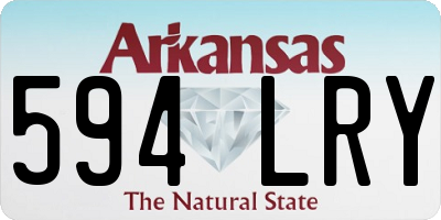 AR license plate 594LRY