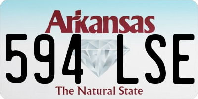 AR license plate 594LSE