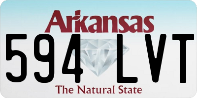 AR license plate 594LVT