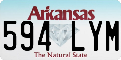 AR license plate 594LYM