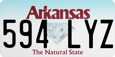 AR license plate 594LYZ