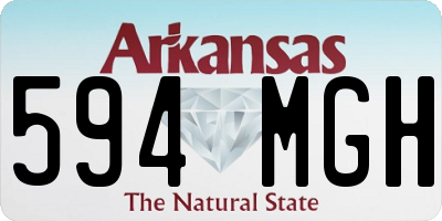 AR license plate 594MGH