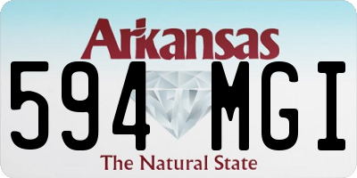 AR license plate 594MGI