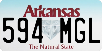 AR license plate 594MGL