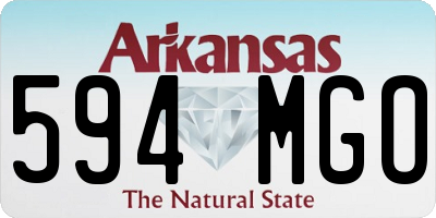 AR license plate 594MGO