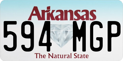 AR license plate 594MGP