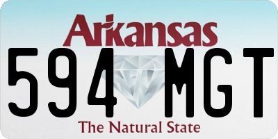 AR license plate 594MGT