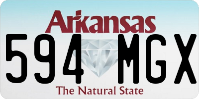 AR license plate 594MGX