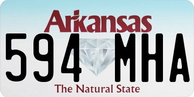 AR license plate 594MHA