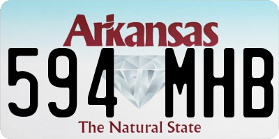 AR license plate 594MHB