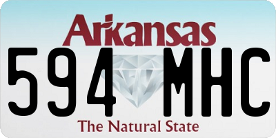 AR license plate 594MHC