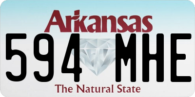 AR license plate 594MHE
