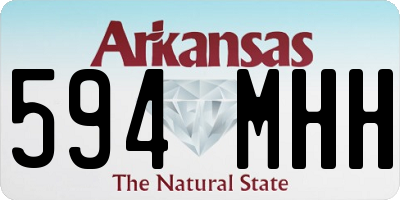 AR license plate 594MHH