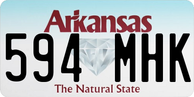 AR license plate 594MHK
