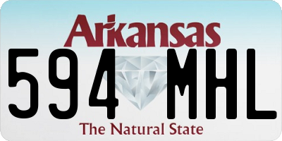 AR license plate 594MHL