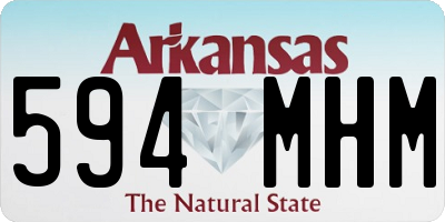 AR license plate 594MHM