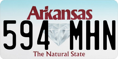 AR license plate 594MHN