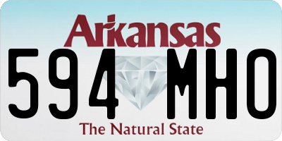 AR license plate 594MHO