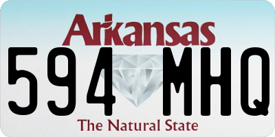 AR license plate 594MHQ