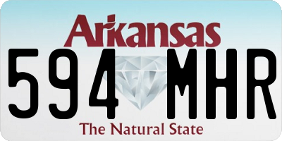 AR license plate 594MHR