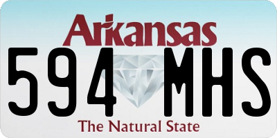AR license plate 594MHS