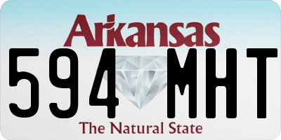 AR license plate 594MHT