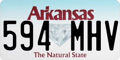 AR license plate 594MHV