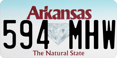 AR license plate 594MHW