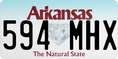 AR license plate 594MHX