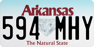 AR license plate 594MHY