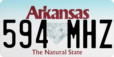 AR license plate 594MHZ