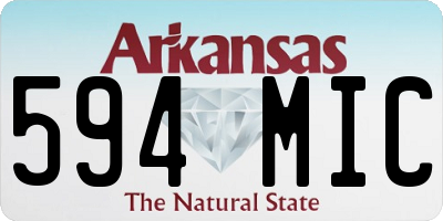 AR license plate 594MIC