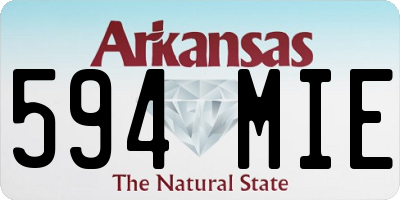 AR license plate 594MIE