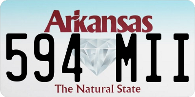 AR license plate 594MII