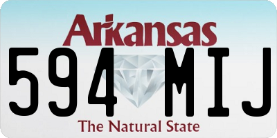 AR license plate 594MIJ