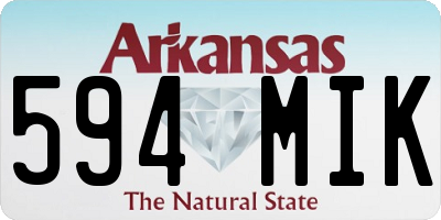 AR license plate 594MIK