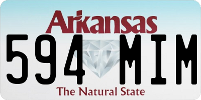 AR license plate 594MIM