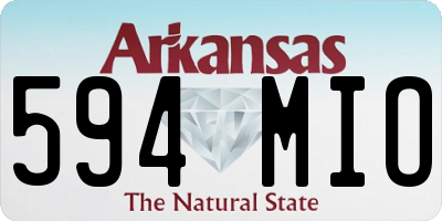 AR license plate 594MIO