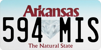 AR license plate 594MIS