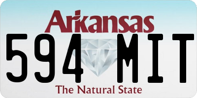 AR license plate 594MIT