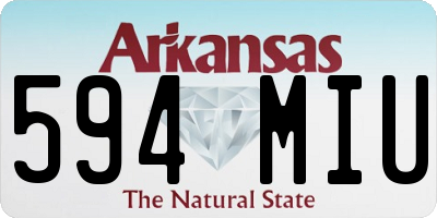 AR license plate 594MIU