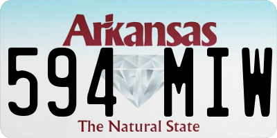 AR license plate 594MIW